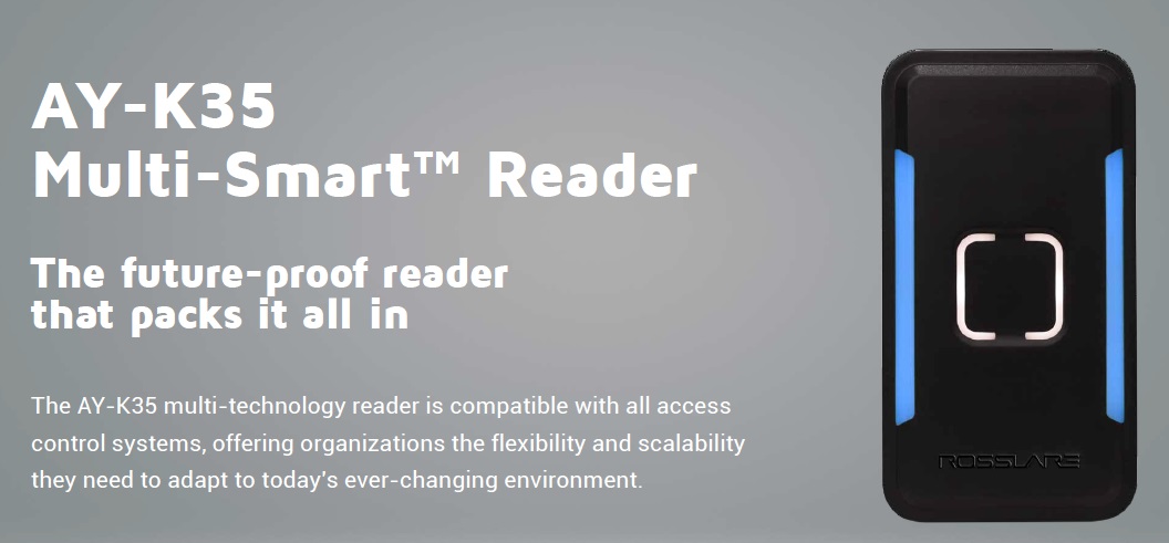 10ACRL-AYK35: lettore di prossimità credenziali multiple  125KHZ/13.56MHZ/Bluetooth/NFC, antivandalo - Controllo Accessi Facile