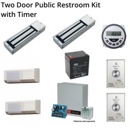 Public Restroom Maglock kit, Magnetic lock kit for bathrooms
