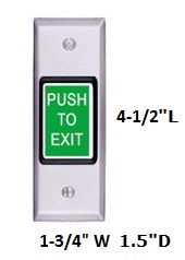 SDC 410 Series Narrow 2 inch Exit Switch