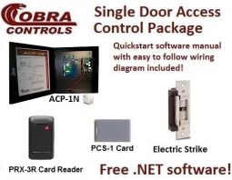 Cobra Controls ACP-1N (1-door)  Door Access Control KIT