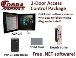 Cobra Controls ACP-2N (2-door) Door Access Control KIT
