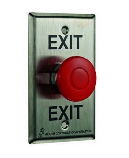 EB-1 Mushroom Exit Button by Alarm Controls