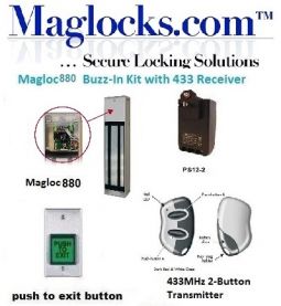 Magloc880 880lb Wireless Release Maglock Kit